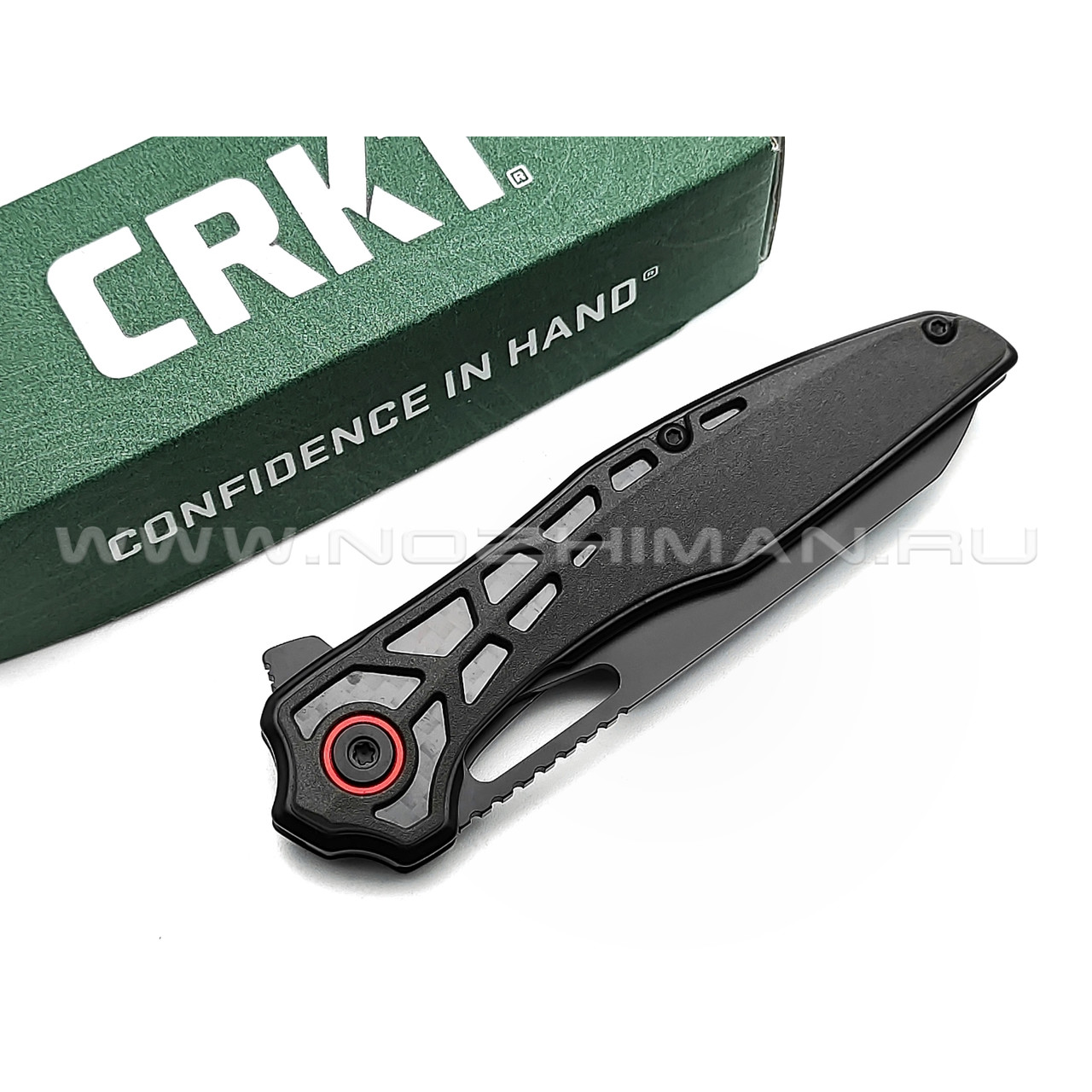 Нож CRKT Thero 6290 сталь 8Cr14MoV, рукоять Glass Reinforced Nylon, Carbon fiber