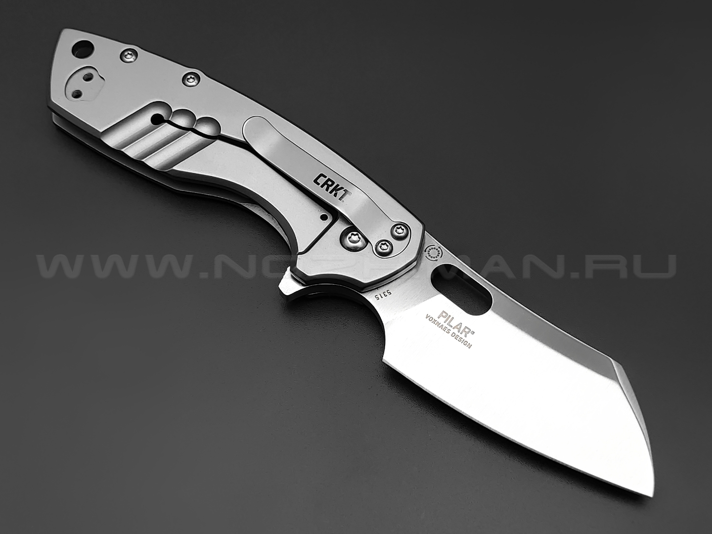 Нож CRKT Pilar Large 5315 сталь 8Cr13MoV, рукоять Stainless Steel
