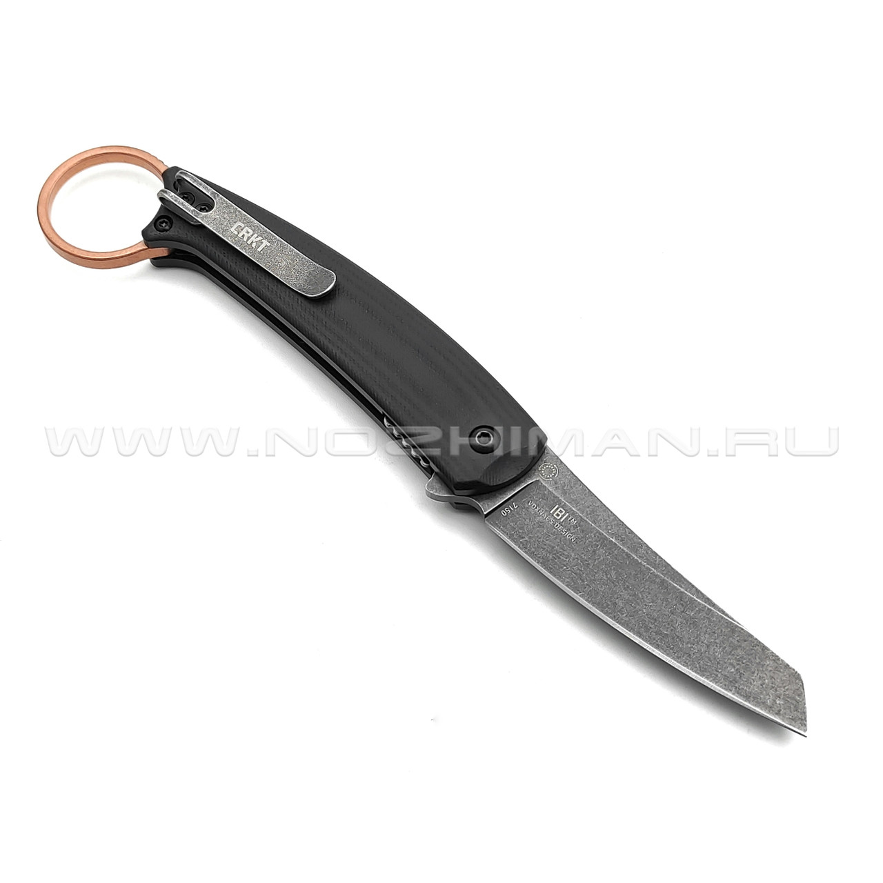 Нож CRKT Ibi 7150 сталь D2, рукоять G10, медь
