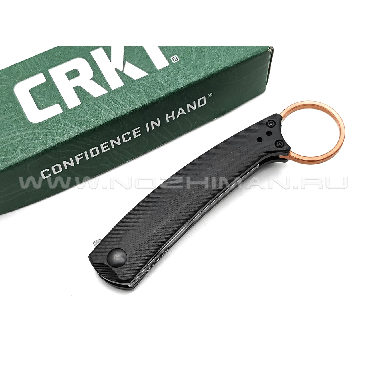 Нож CRKT Ibi 7150 сталь D2, рукоять G10, медь