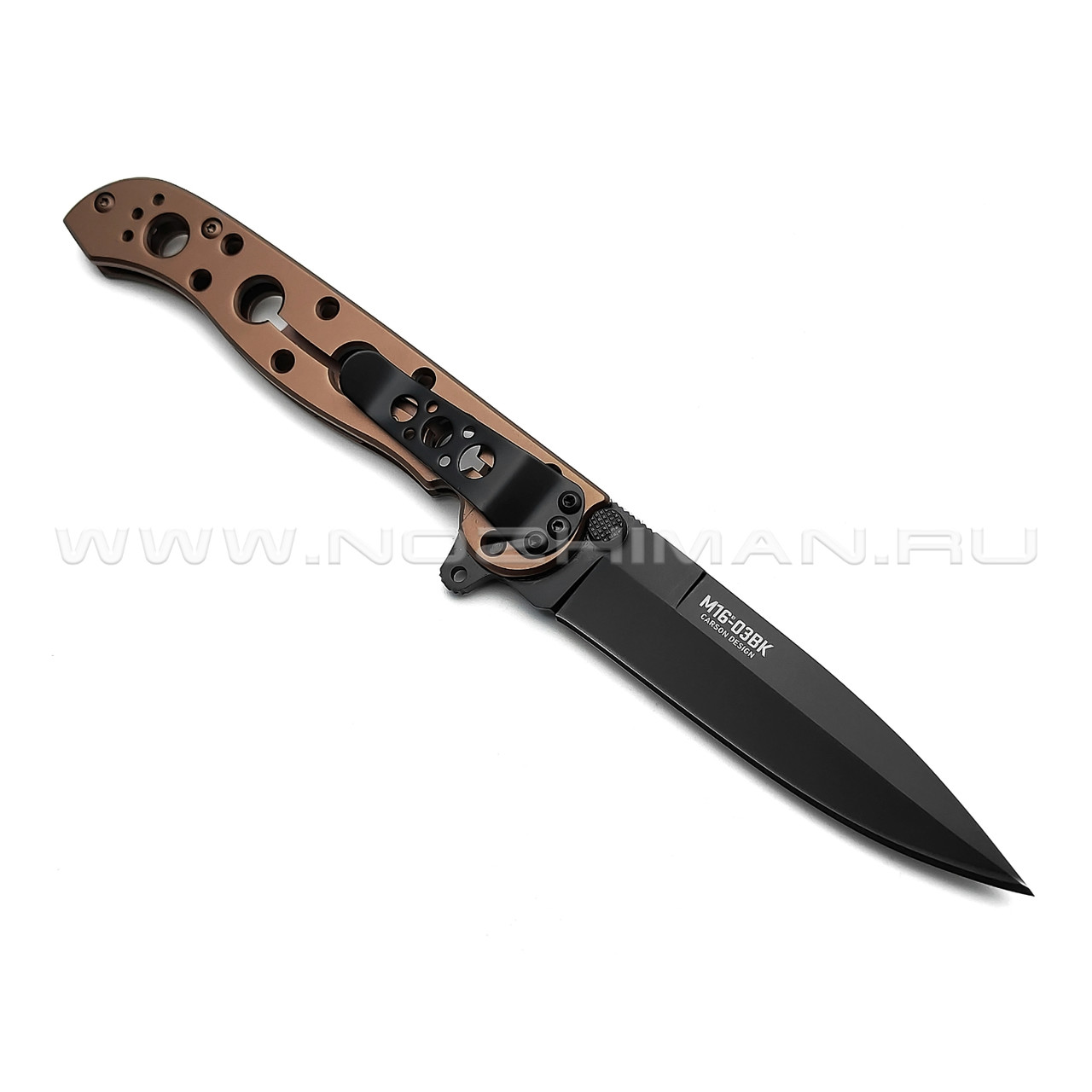 Нож CRKT Carson M16-03BK Bronze сталь 12C27, рукоять Stainless steel