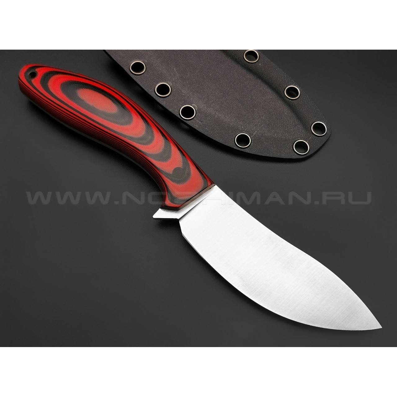 Апус нож Narbus сталь N690, рукоять G10 Black & Red
