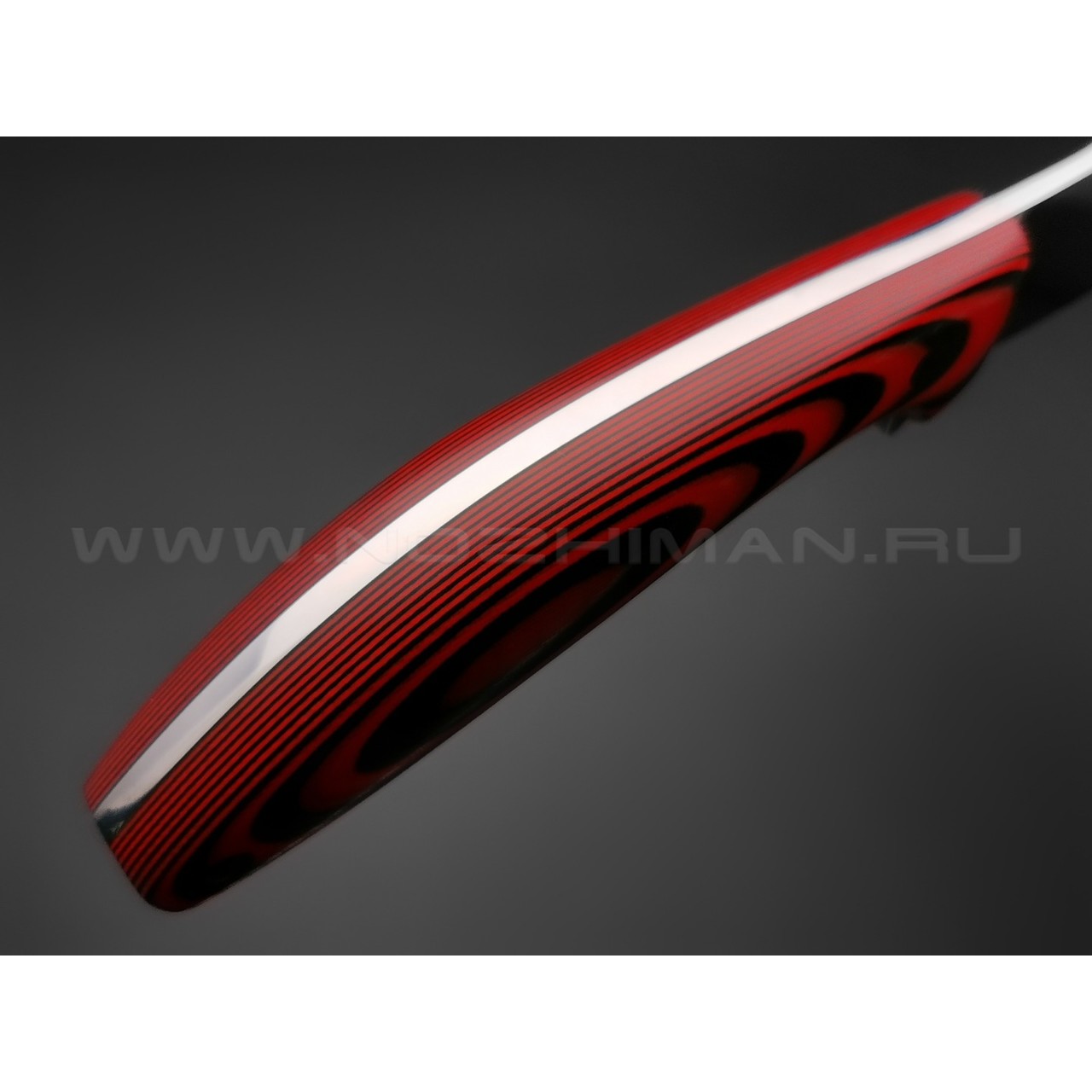 Апус нож Narbus сталь N690, рукоять G10 Black & Red