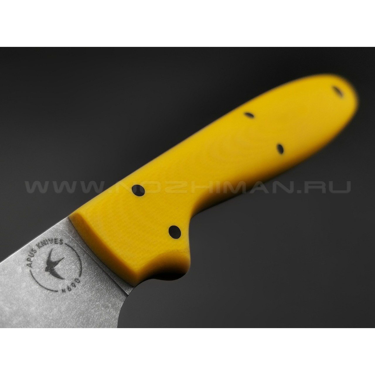Апус нож Wilson сталь N690, рукоять G10 Yellow