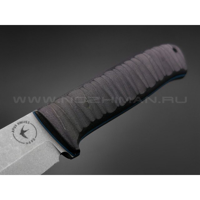 Апус нож Райдер Бушкрафт сталь N690, рукоять G10 чёрный