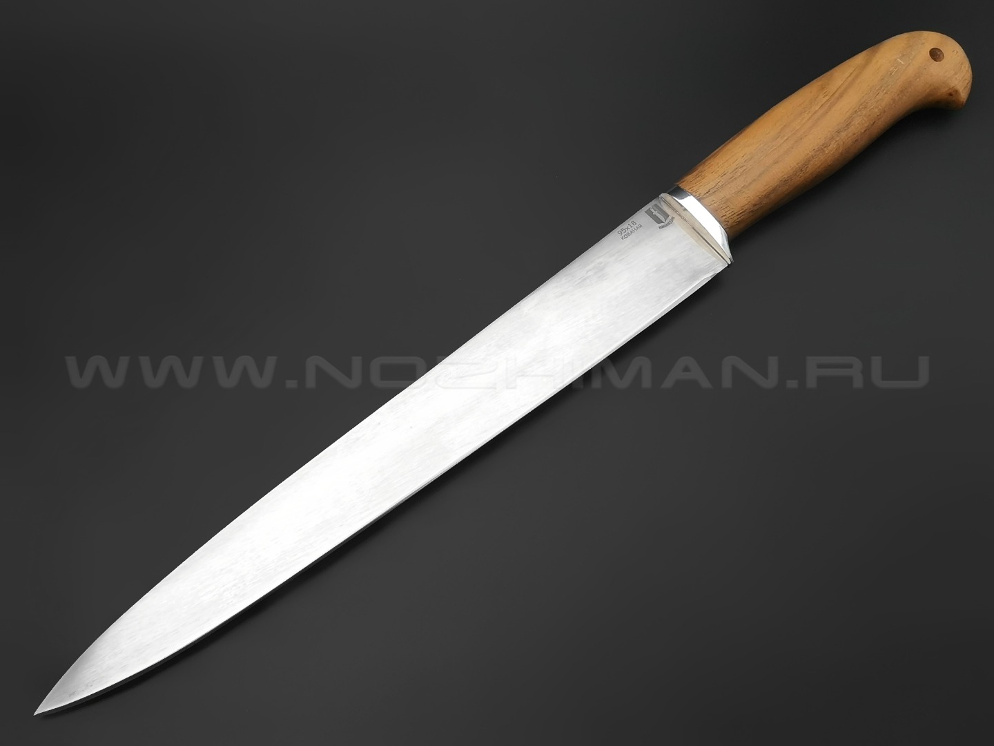 Товарищество Завьялова кухонный нож Рыночный, сталь 95Х18, рукоять Дерево орех