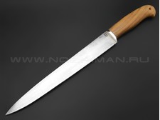 Кухонный нож Рыночный, сталь 95Х18, рукоять дерево орех (Мастерская Наследие)