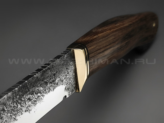 Нож "Тагил" сталь 9ХС, рукоять морёный дуб (Товарищество Завьялова)