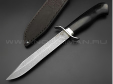 Нож разведчика "НР-40" булатная сталь, рукоять дерево граб, мельхиор (Товарищество Завьялова)