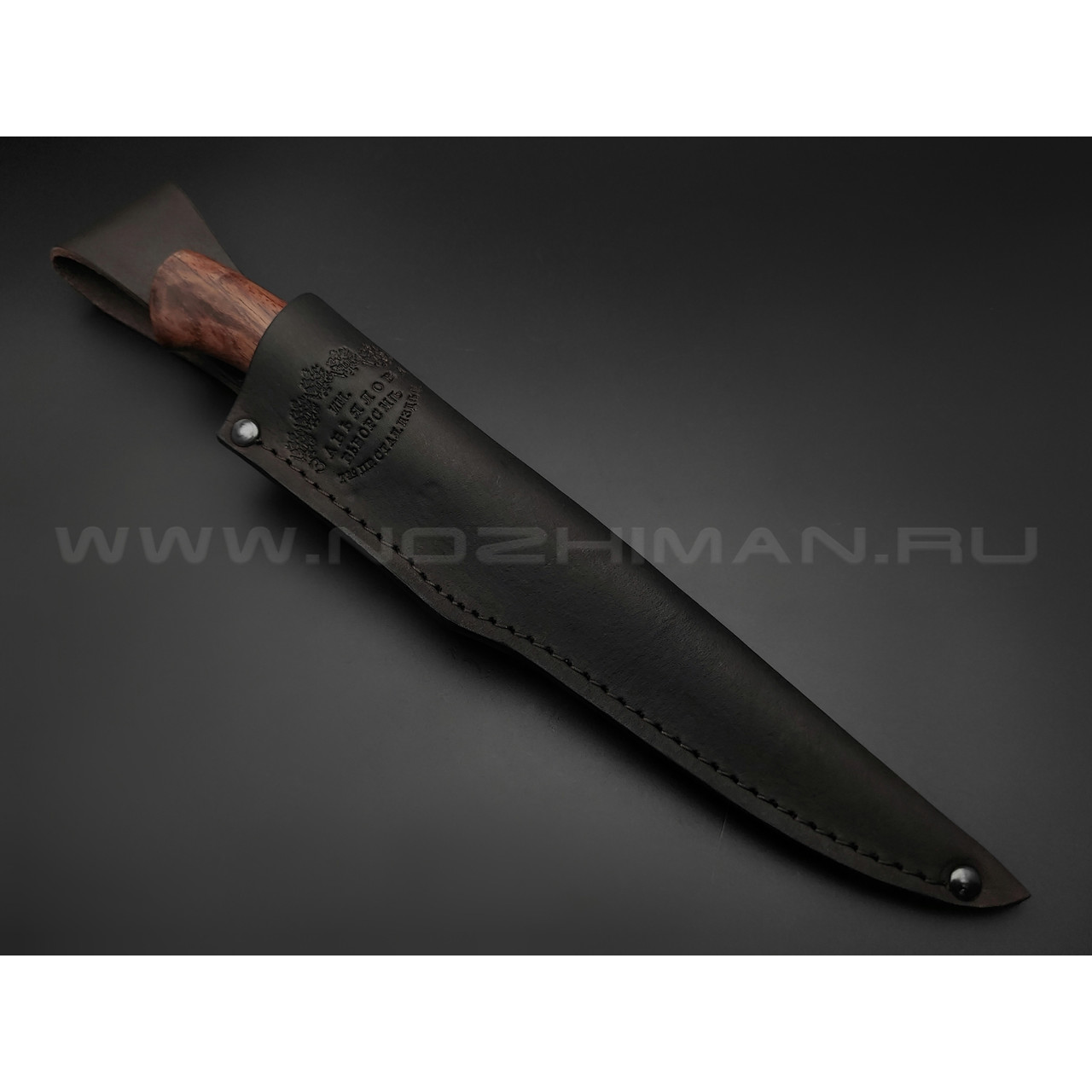 Нож "Осётр" сталь 95Х18, рукоять дерево бубинга (Мастерская Наследие)