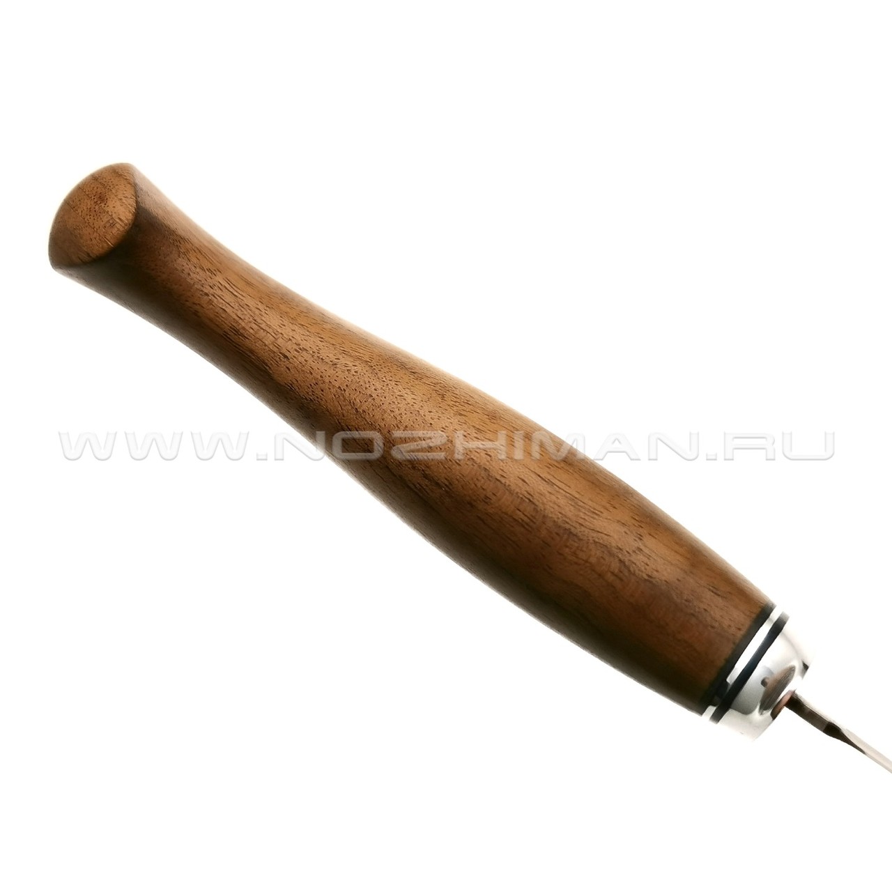 Филейный нож №2, булатная сталь, рукоять дерево орех (Товарищество Завьялова)