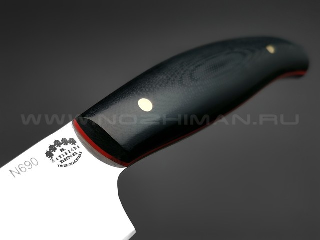 Товарищество Завьялова нож Филейный-МК сталь N690, рукоять G10 black