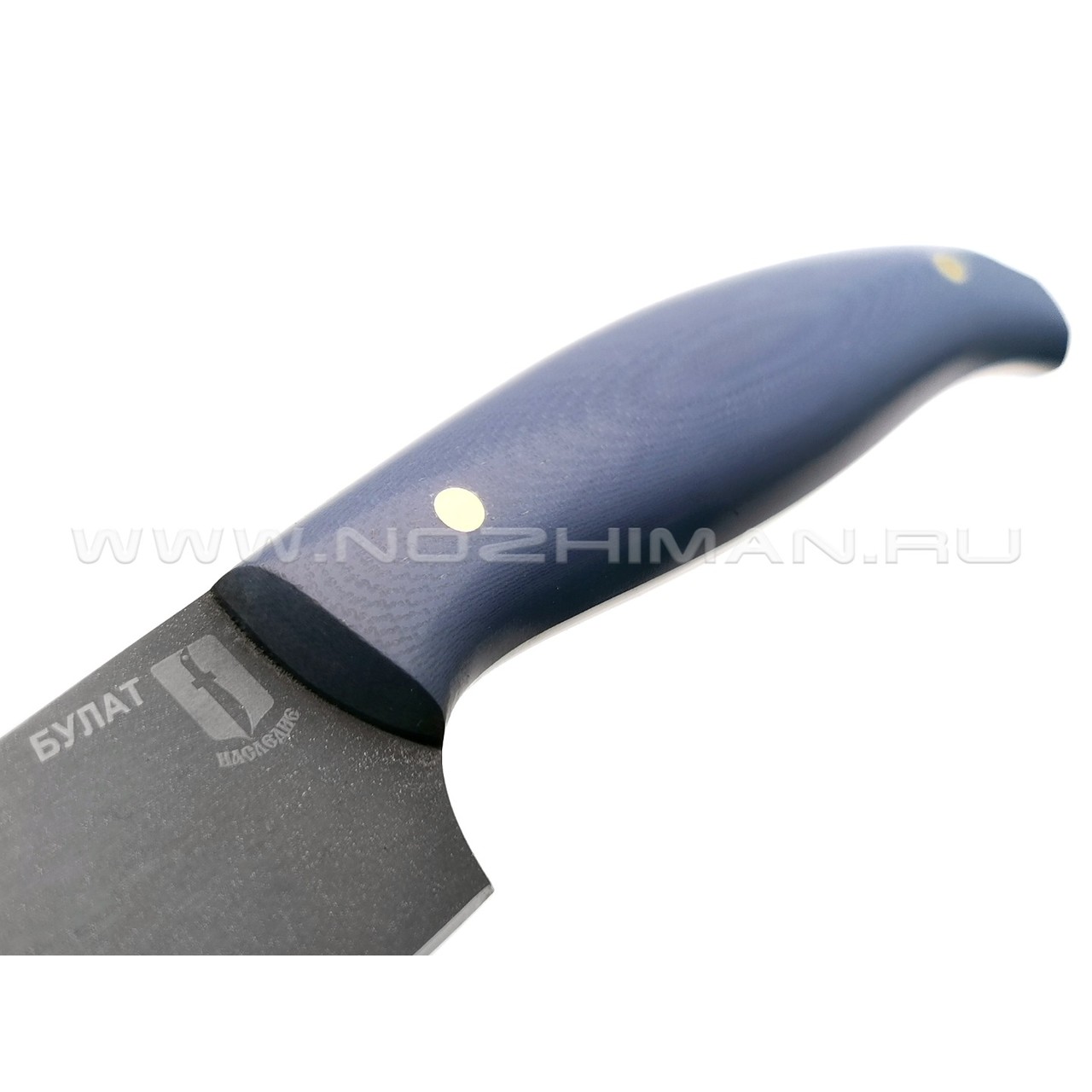 Филейный нож №2, булатная сталь, рукоять G10 navy (Мастерская Наследие)
