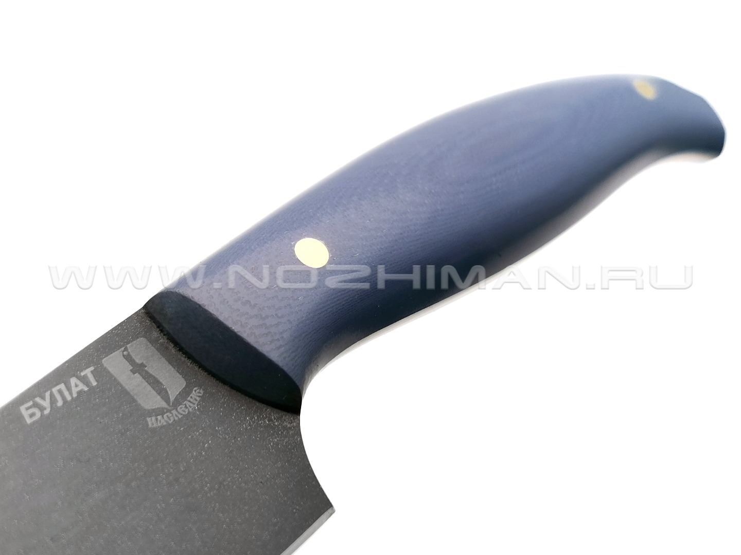 Филейный нож №2, булатная сталь, рукоять G10 navy (Мастерская Наследие)