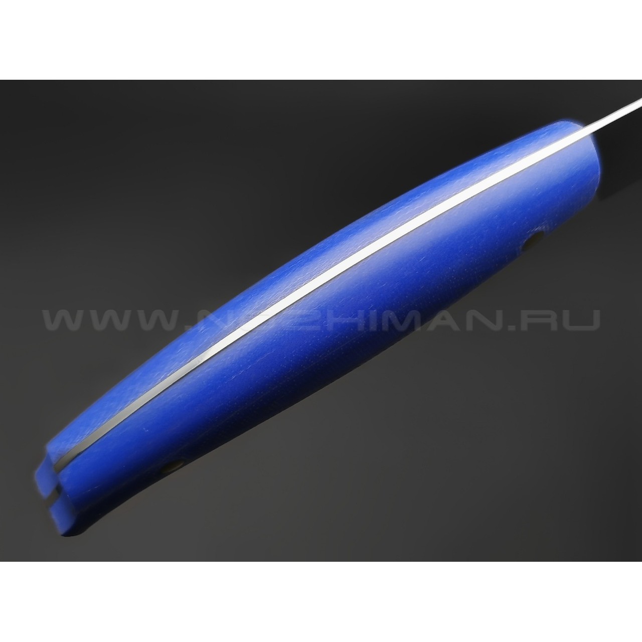 Большой филейный нож №2, сталь N690, рукоять G10 blue (Товарищество Завьялова)