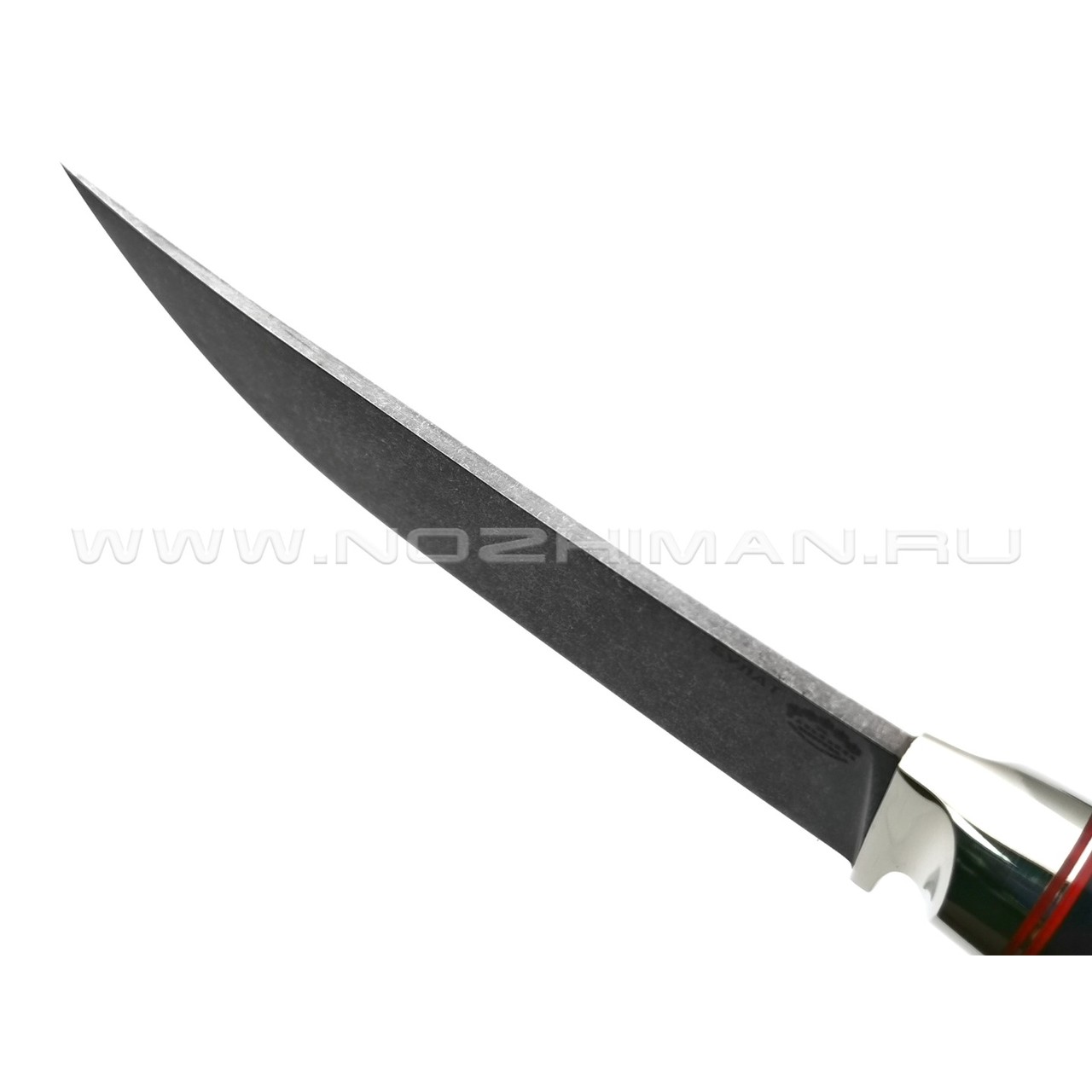 Нож "Пчак-М" булатная сталь, рукоять дерево граб, мельхиор (Товарищество Завьялова)