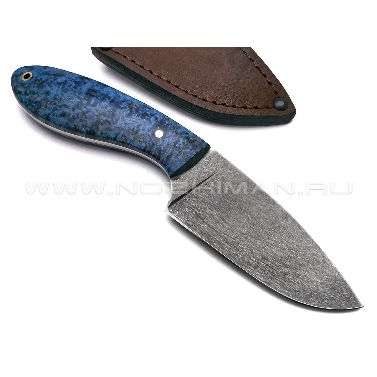 Нож "Боровик" булатная сталь, рукоять карельская берёза (Товарищество Завьялова)