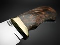 Нож "Аврора-2" сталь Vanadis 10, рукоять карельская береза, латунь (Мастерская Наследие)