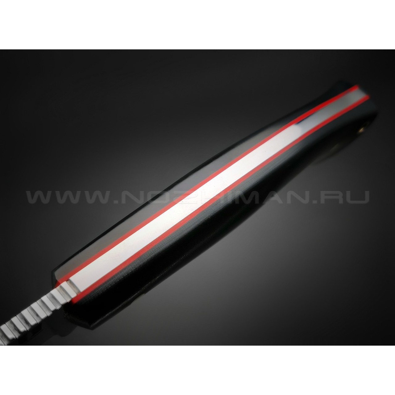 Нож "Граф Шереметьев" сталь PGK, рукоять G10 black (Мастерская Наследие)