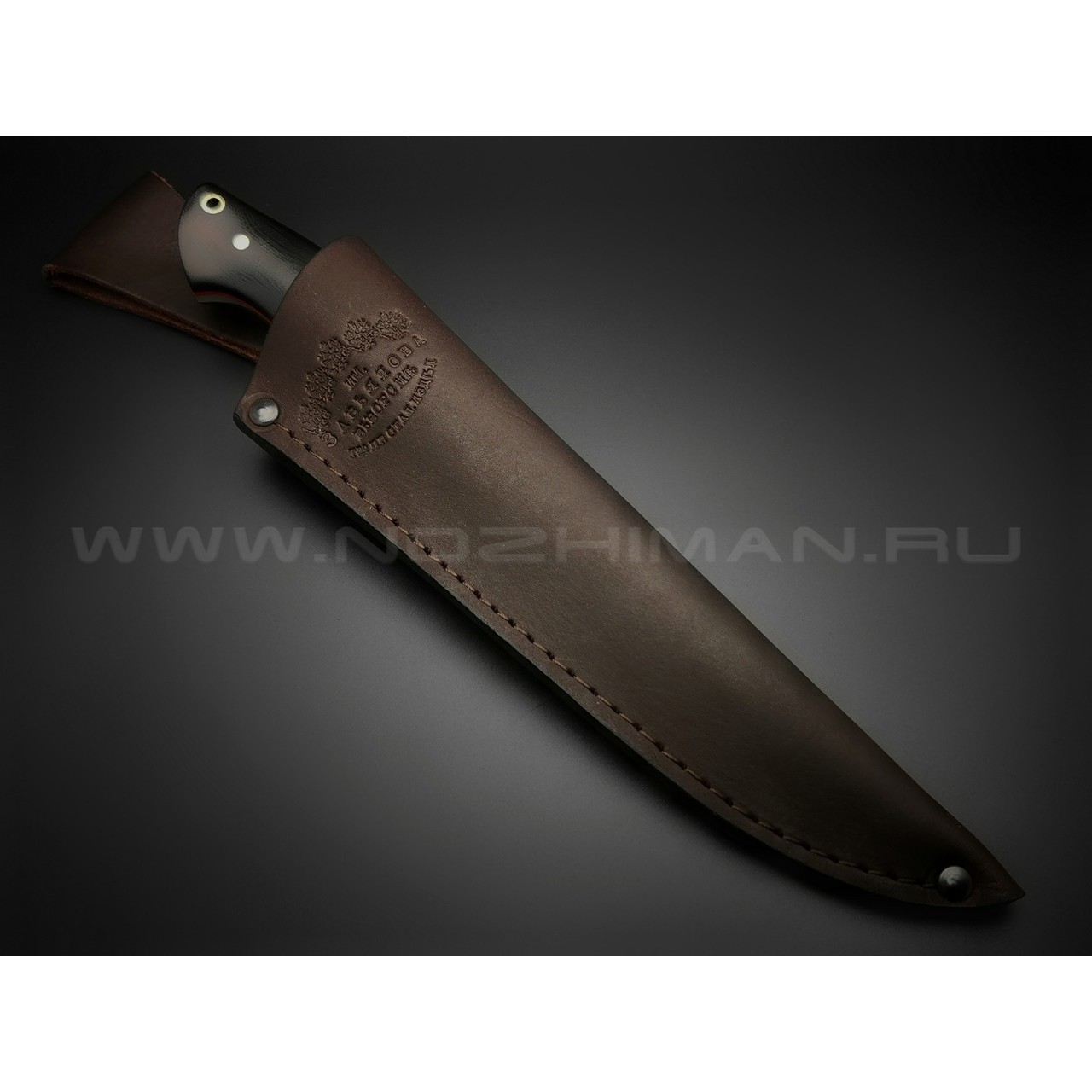 Нож "Граф Шереметьев" сталь PGK, рукоять G10 black (Мастерская Наследие)