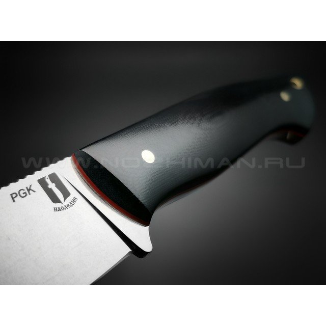 Нож "Граф Шереметьев" сталь PGK, рукоять G10 black (Мастерская Наследие)