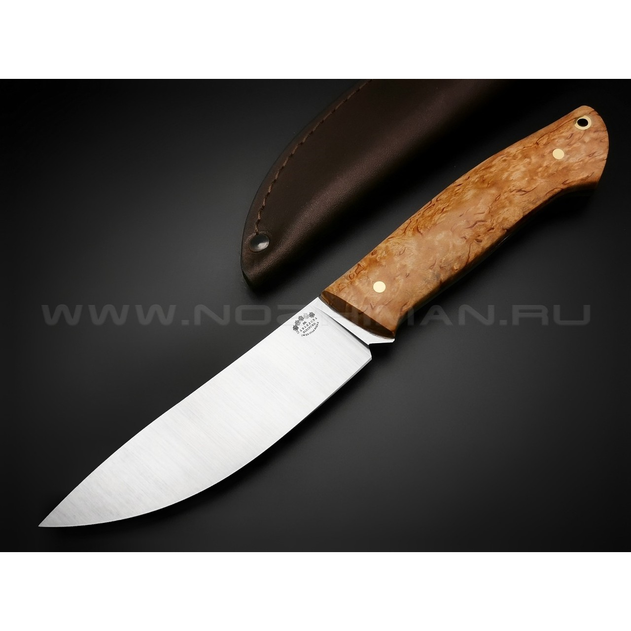 Нож "Крейсер" сталь M390, рукоять карельская береза (Товарищество Завьялова)