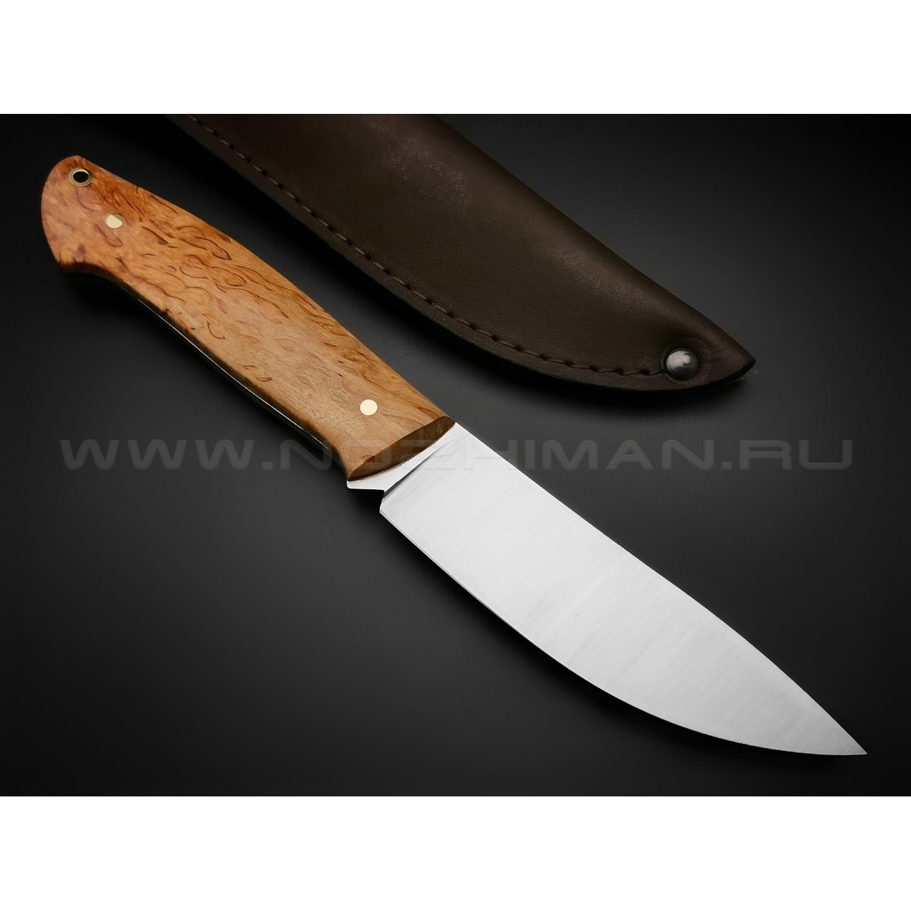 Нож "Крейсер" сталь M390, рукоять карельская береза (Товарищество Завьялова)