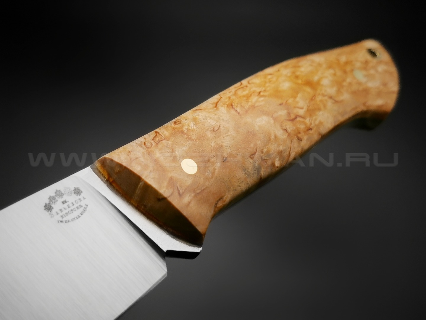 Нож "Крейсер" сталь M390, рукоять карельская береза (Товарищество Завьялова)