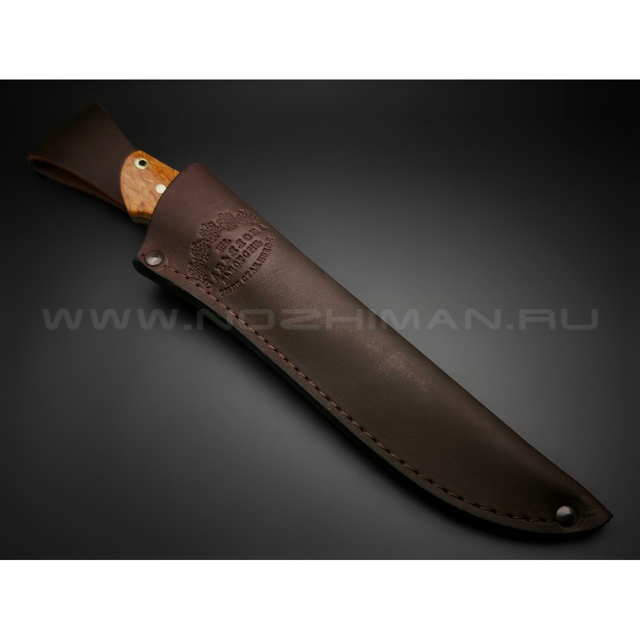 Нож "Крейсер" сталь M390, рукоять карельская береза (Товарищество Завьялова)