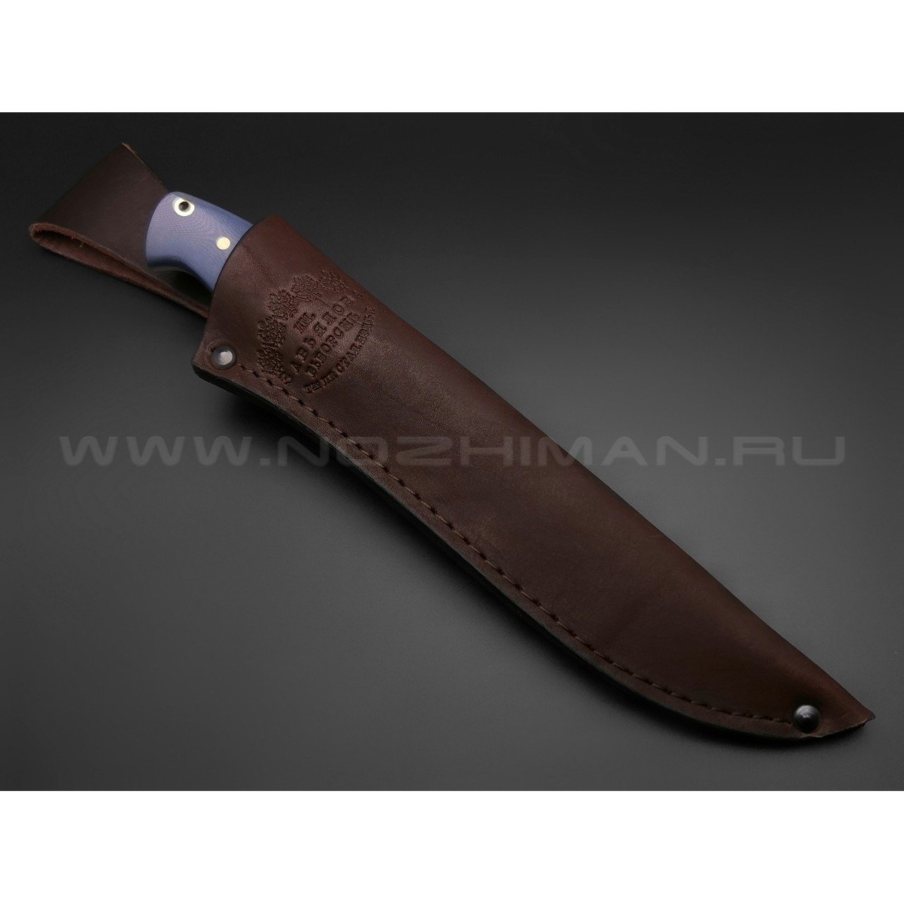 Нож "Волжский" сталь Sleipner, рукоять G10 navy (Товарищество Завьялова)