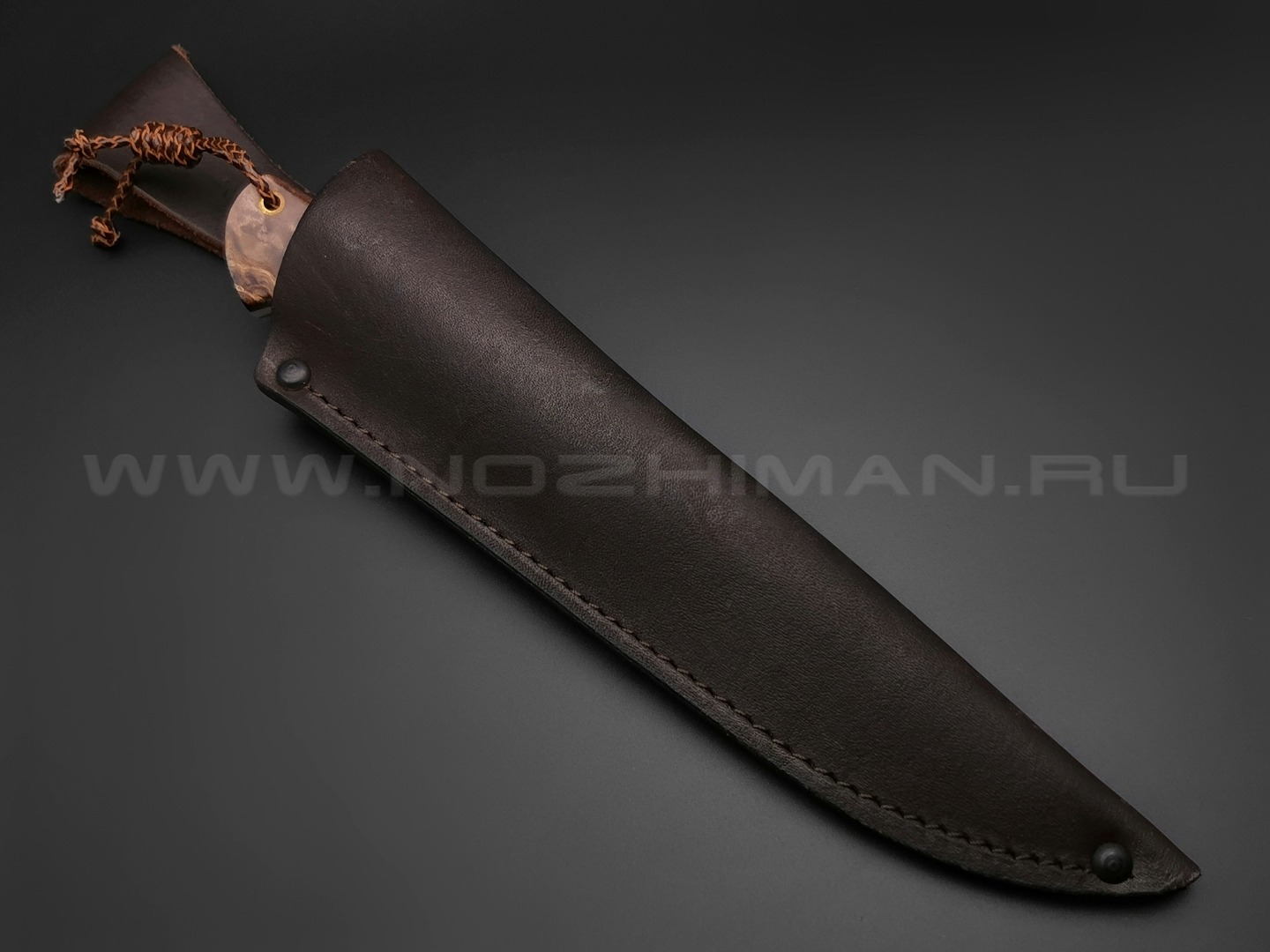 Нож "Бригадир" сталь Vanadis 10, рукоять стабилизированное дерево (Товарищество Завьялова)