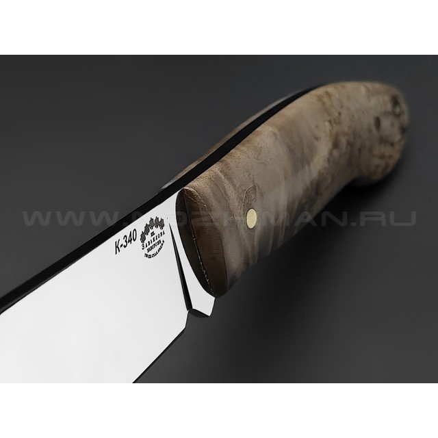 Нож "Крейсер" сталь K340, рукоять кап клёна (Товарищество Завьялова)