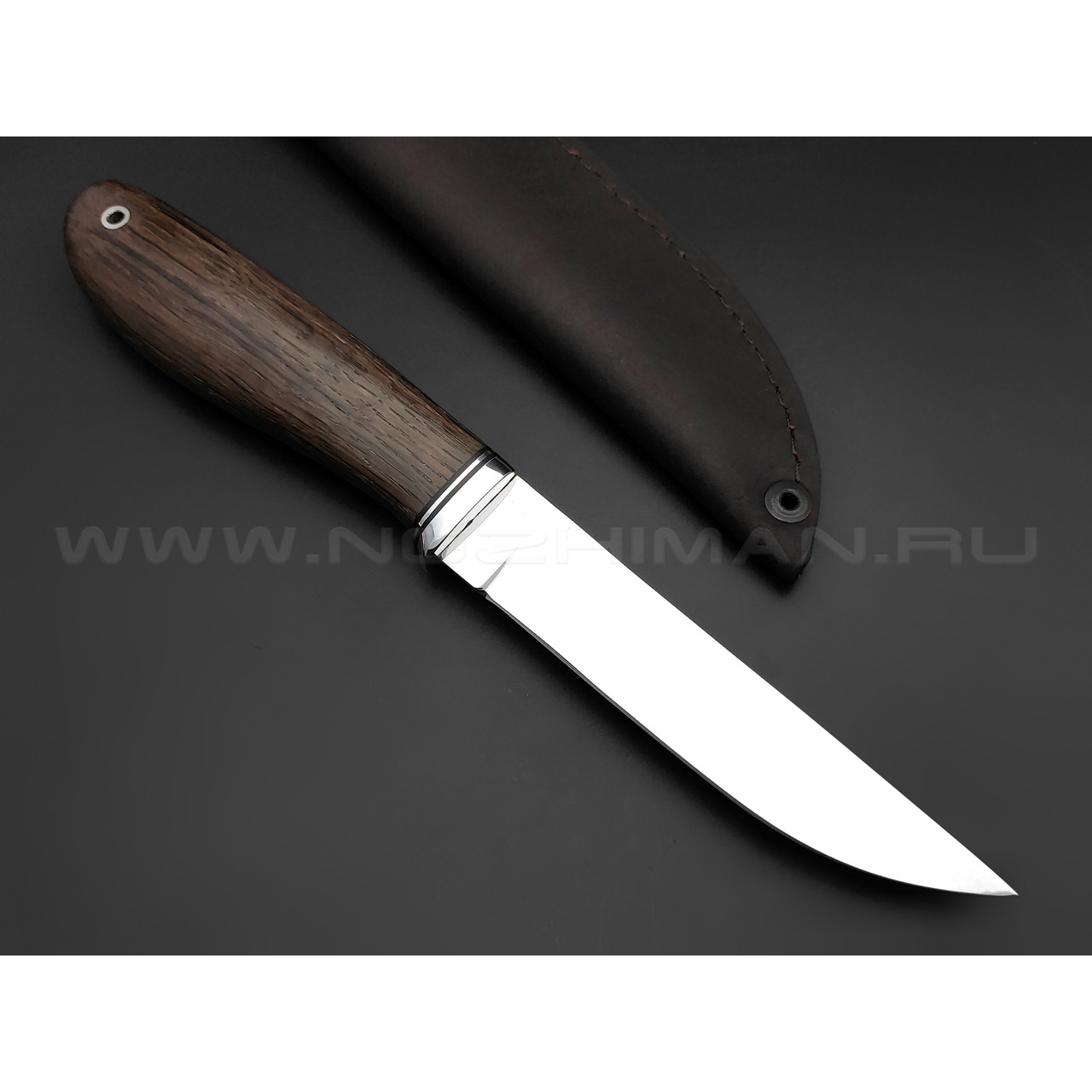 Нож "Ладья" сталь 95Х18, рукоять морёный дуб (Товарищество Завьялова)