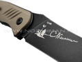 Mr.Blade нож HIT сталь D2 blackwash, рукоять G10 tan (автограф Сергея Селина)