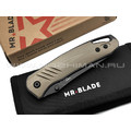 Mr.Blade нож HIT сталь D2 блэквош, рукоять G10 tan (автограф Сергея Селина) Mr.Blade нож HIT сталь D2 блэквош, рукоять G10 tan (автограф Сергея Селина)