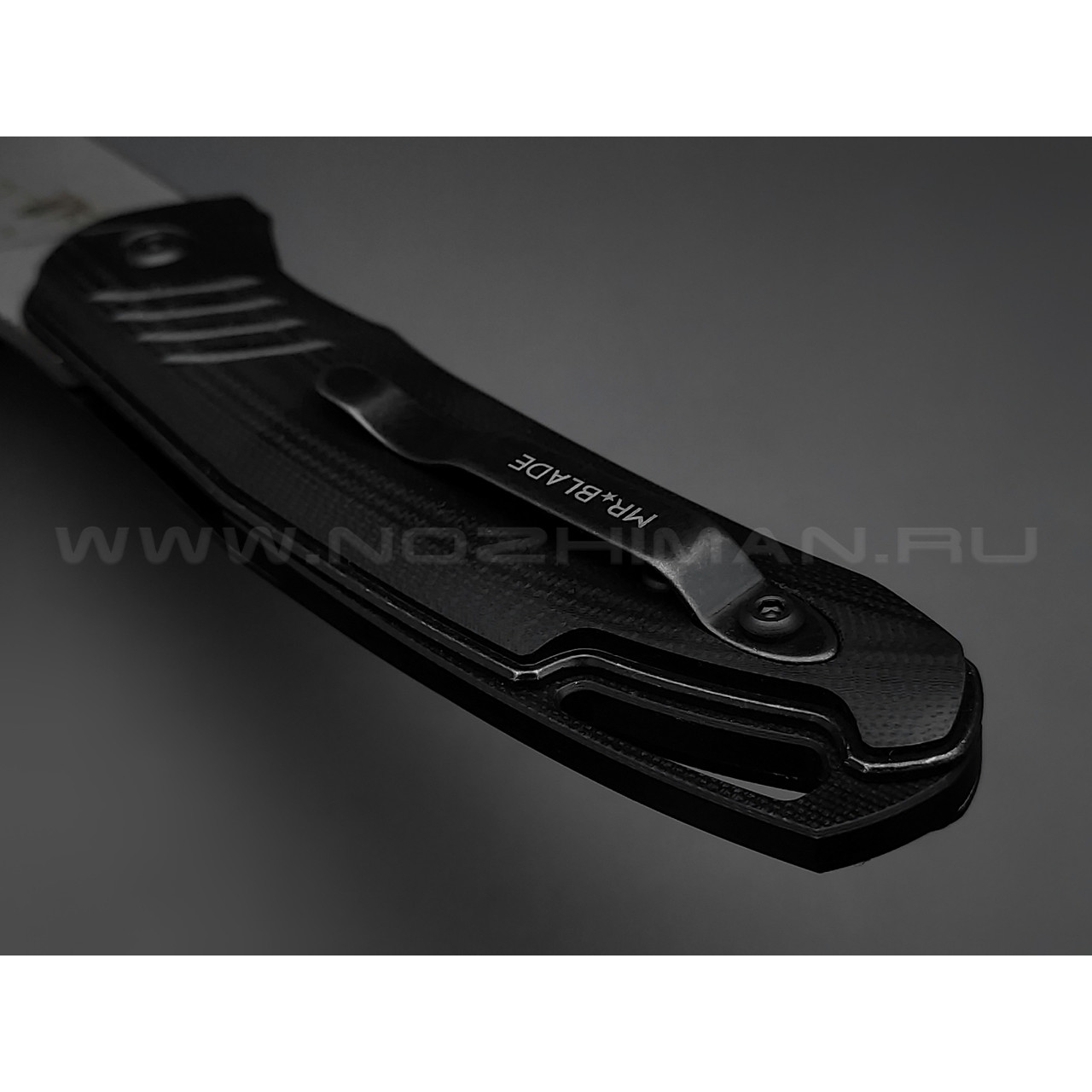 Mr.Blade нож HIT сталь D2 стоунвош, рукоять G10 black (автограф Сергея Селина)