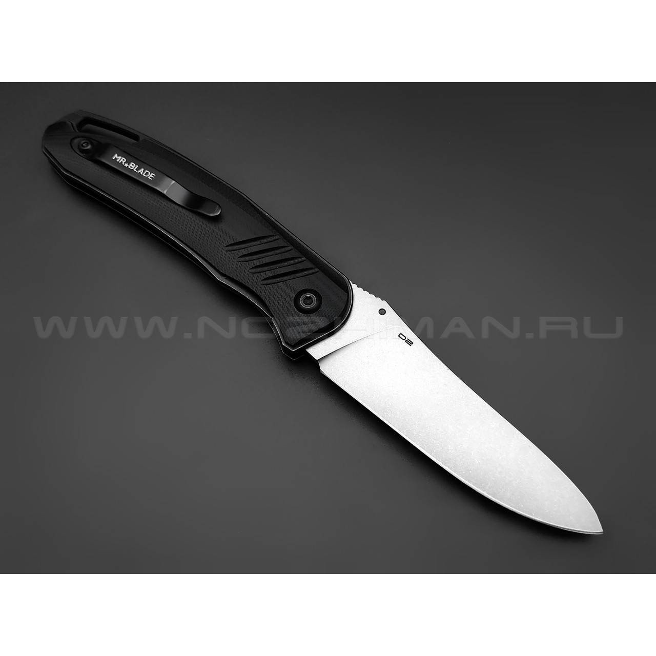 Mr.Blade нож HIT сталь D2 стоунвош, рукоять G10 black