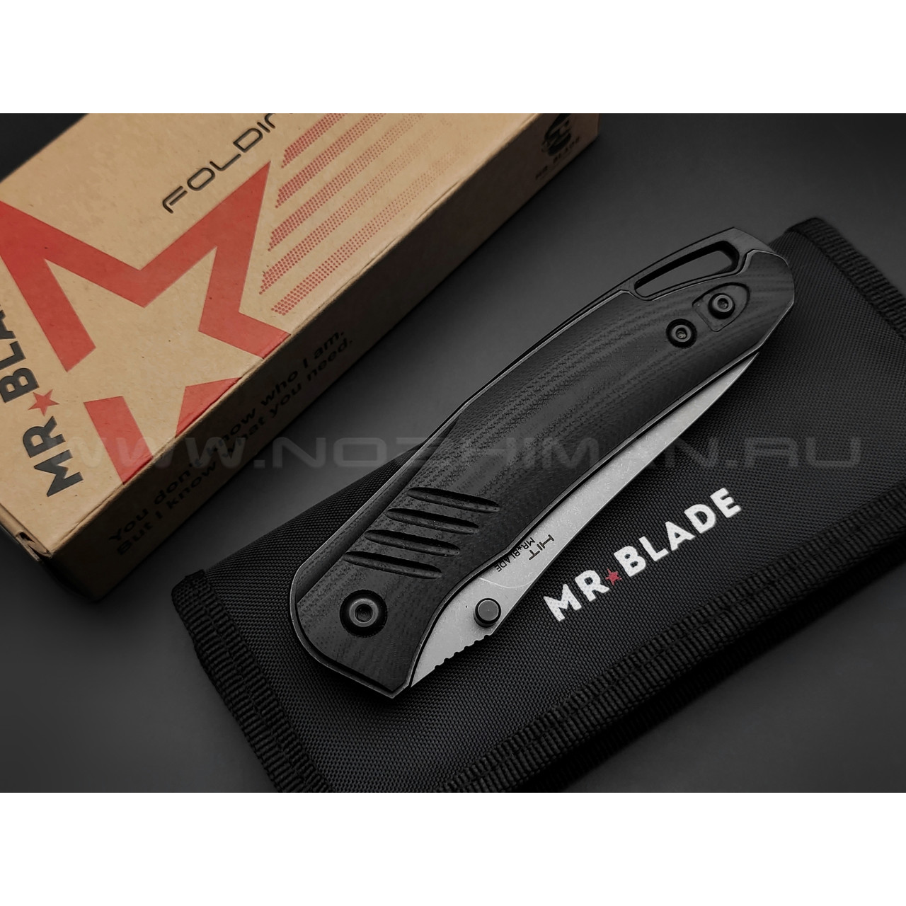 Mr.Blade нож HIT сталь D2 стоунвош, рукоять G10 black