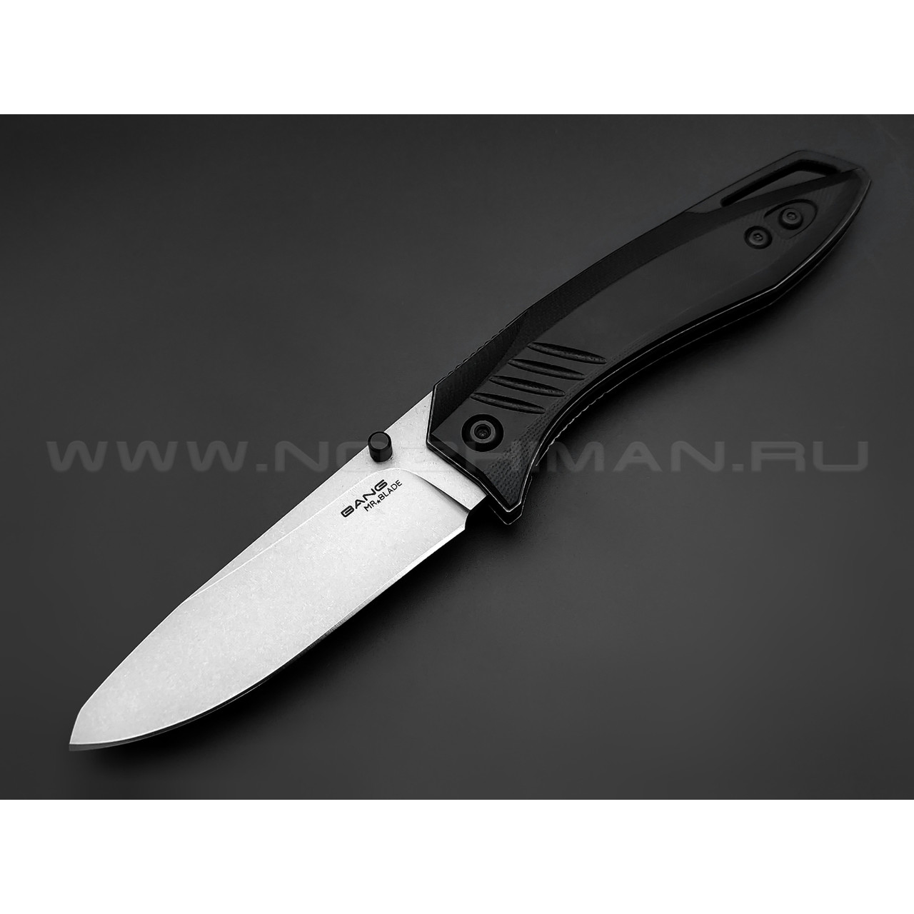 Mr.Blade нож Bang сталь D2 стоунвош, рукоять G10 black
