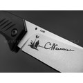 Mr.Blade нож Bang сталь D2 стоунвош, рукоять G10 black (автограф Сергея Селина)