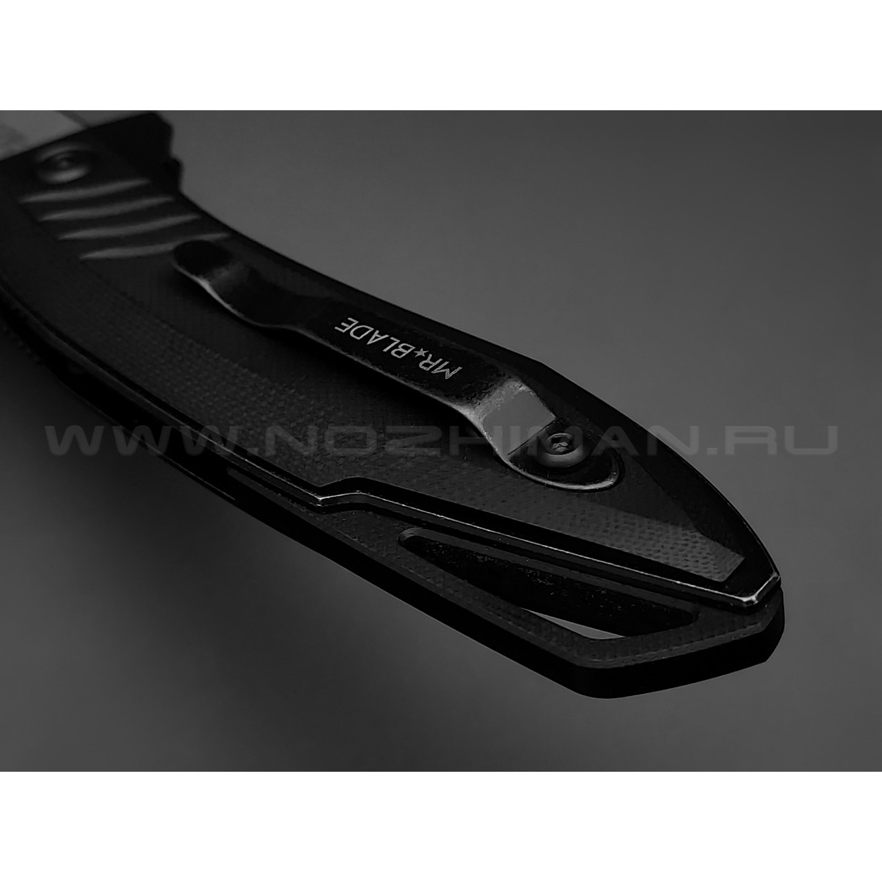 Mr.Blade нож Bang сталь D2 стоунвош, рукоять G10 black (автограф Сергея Селина)