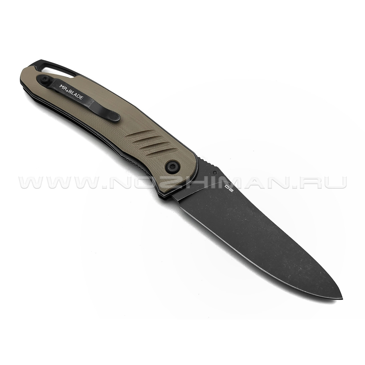 Mr.Blade нож HIT сталь D2 блэквош, рукоять G10 Tan