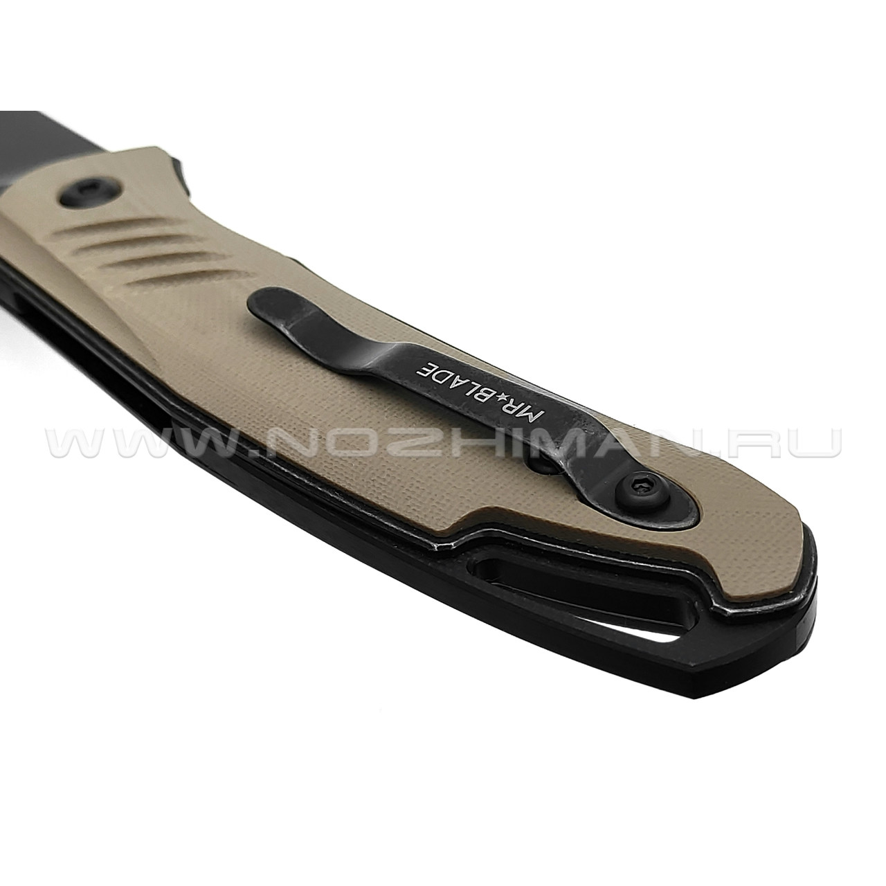 Mr.Blade нож HIT сталь D2 блэквош, рукоять G10 Tan