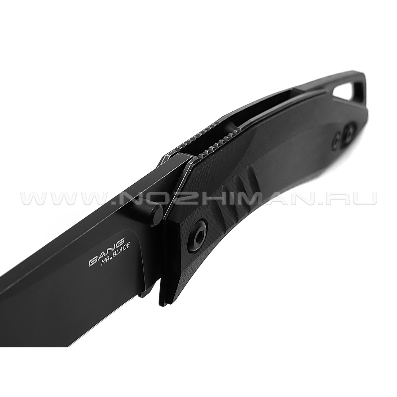 Mr.Blade нож Bang сталь D2 блэквош, рукоять G10 black