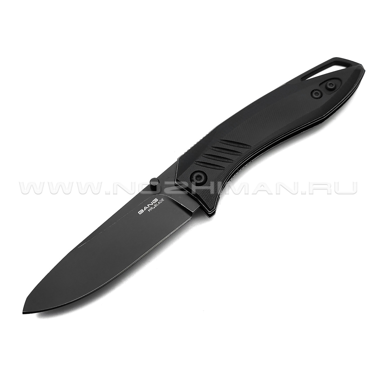 Mr.Blade нож Bang сталь D2 блэквош, рукоять G10 black (автограф Сергея Селина)