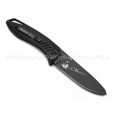 Mr.Blade нож Bang сталь D2 блэквош, рукоять G10 black (автограф Сергея Селина)