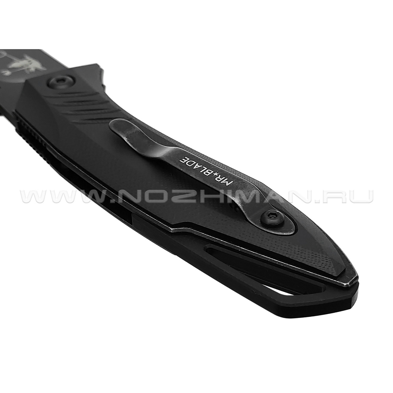 Mr.Blade нож Bang сталь D2 блэквош, рукоять G10 black (автограф Сергея Селина)