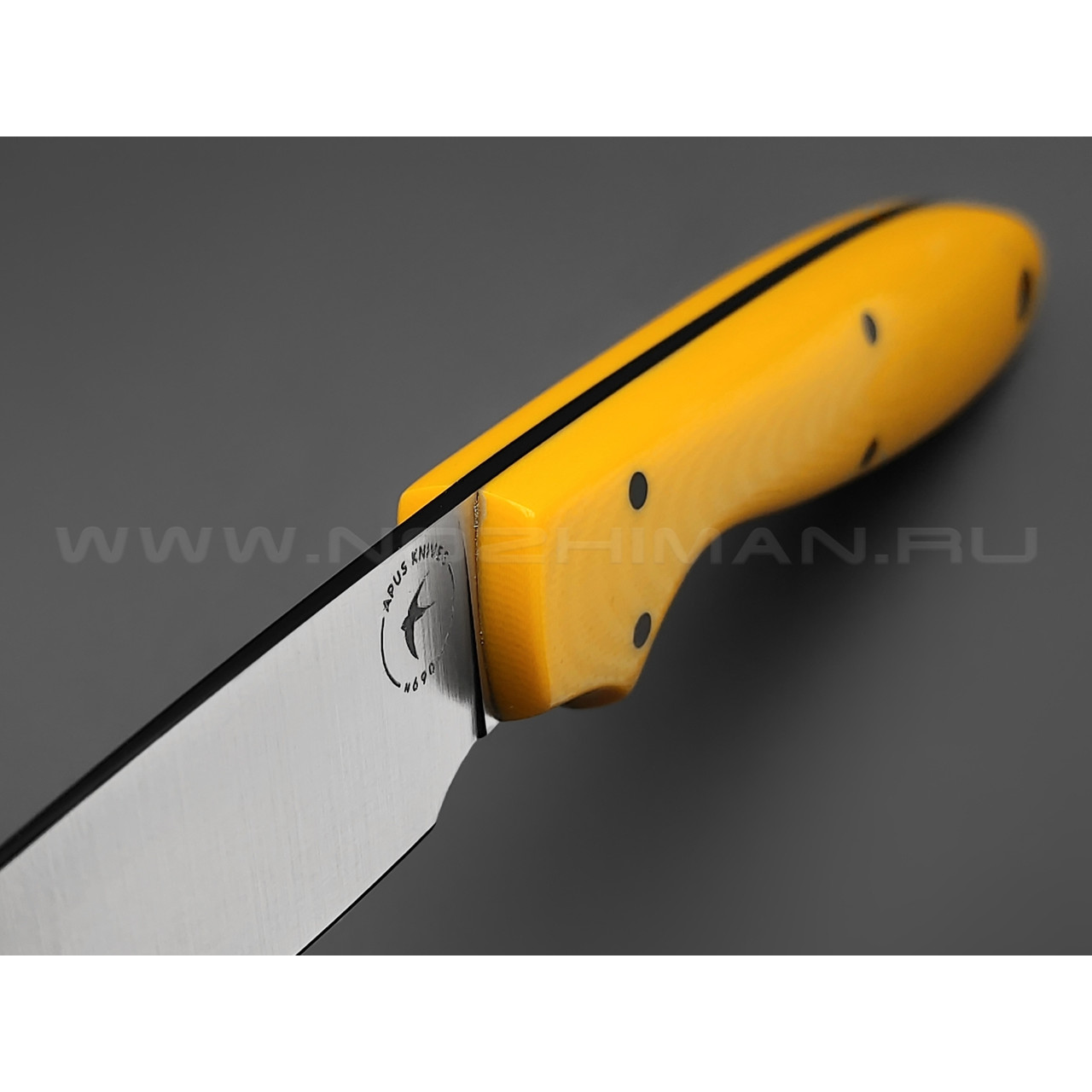 Апус нож Wilson сталь N690 satin, рукоять G10 Yellow