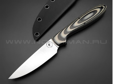 Apus Knives нож Wilson сталь K110, рукоять G10 black & white