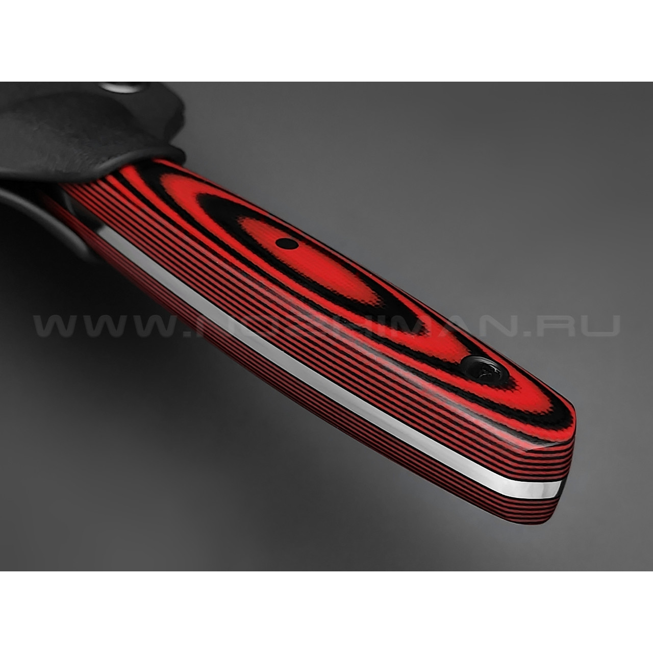 Апус нож Toothpick сталь K110, рукоять G10 black & red
